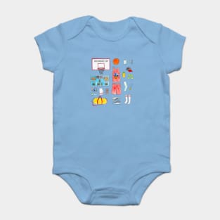 Basketball Gear Baby Bodysuit